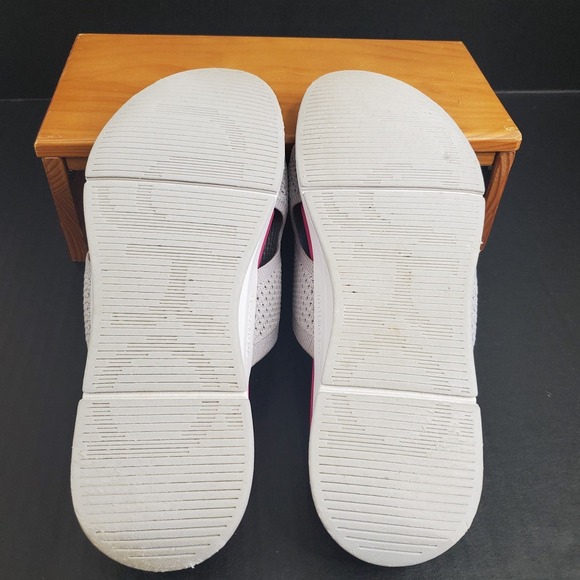 Ryka Anatomical Knit Slide Sandals Triumph Raindrop Grey Pink Womens Size 11 - Picture 7 of 8